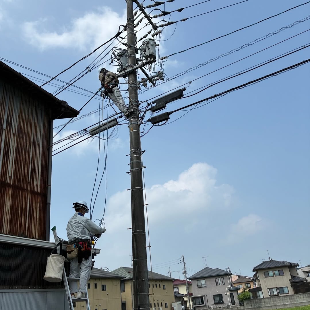 電線の張替工事の画像
